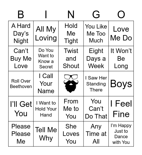 THE BEATLES | RD 1 Bingo Card