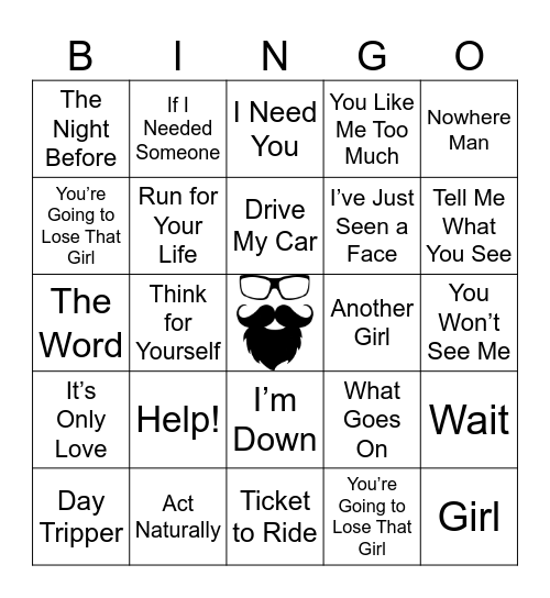 THE BEATLES | RD 2 Bingo Card