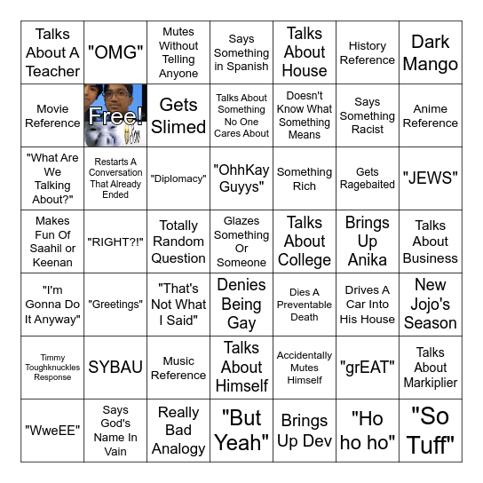 Mahila Bingo Card