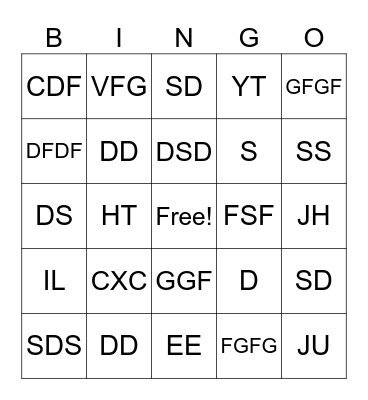 St. Patrick’s Day Bingo Card