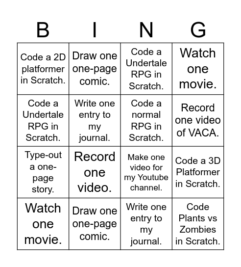 SPRING BREAK CHEEVOS Bingo Card