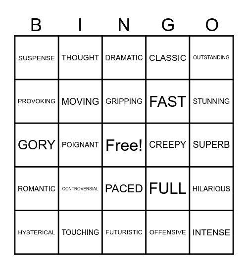 MOVIES FREDY LEMUS Bingo Card