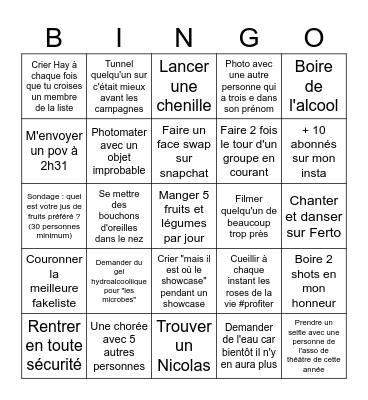 Bingo Hay Bingo Card