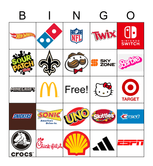 LOGO BINGO! Bingo Card