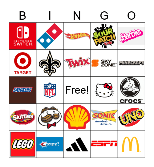 LOGO BINGO! Bingo Card