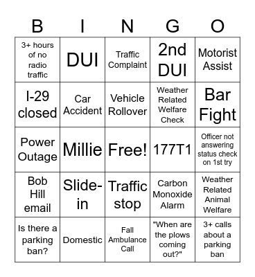 Snow Storm Bingo! Bingo Card