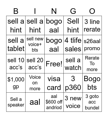 He wanna hang with a _____________ Bingo Card