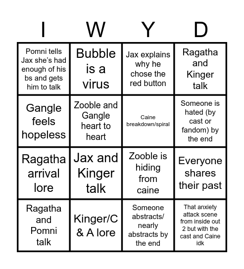 TADC BINGO Card