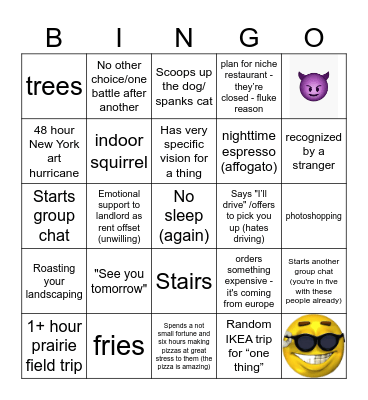 NICK Bingo Card