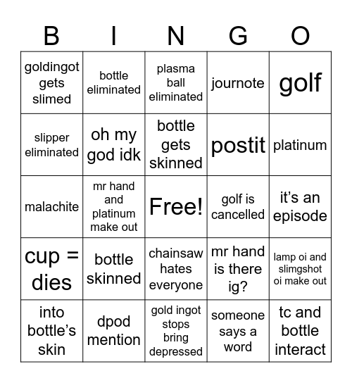 PPT2 17 BINGO Card