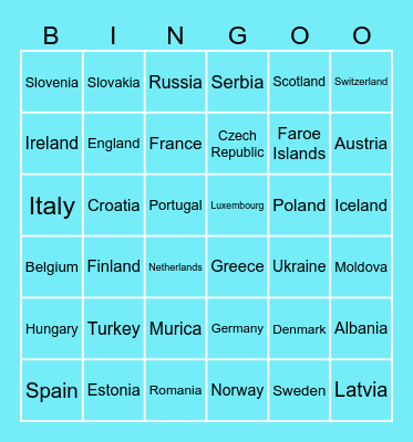 Where Are You From Bingo Big Edition Bingo Card