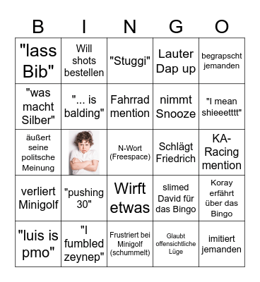 Koray Bingo Card