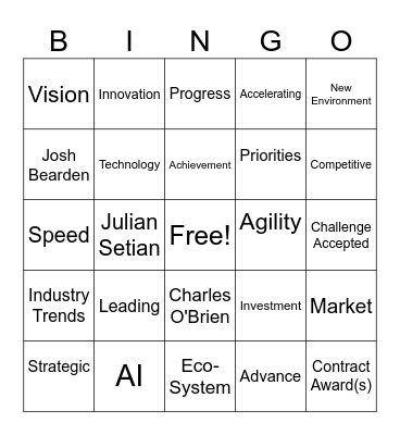 SOSi Town Hall Bingo Card