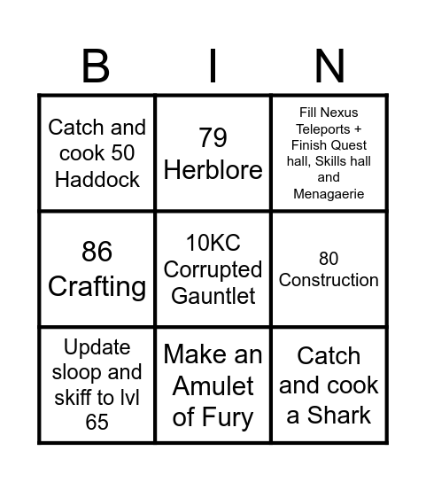 Decubital Progression #10 Bingo Card