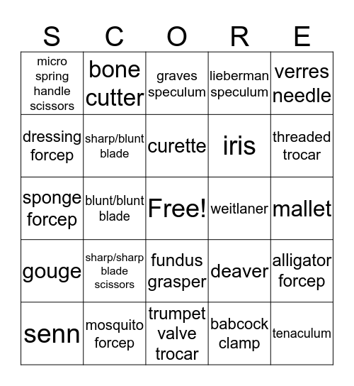 Keir BINGO Card