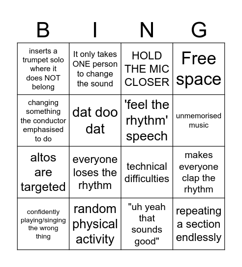 ross irwin workshops bingo Card