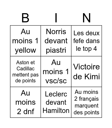 China 2026 Bingo Card