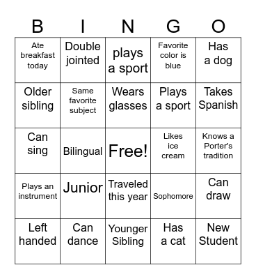 Bingo Card