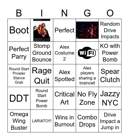 Alex Bingo Card