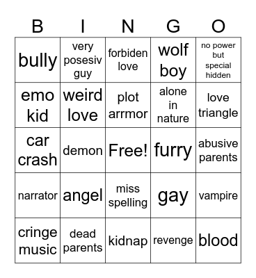 GAGHA Bingo Card