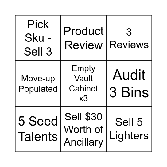 Tic Tac Toke Bingo Card