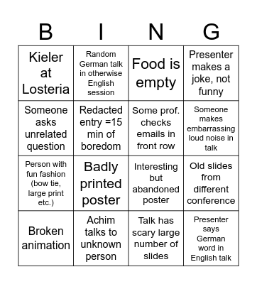 DPG26 Bingo Card