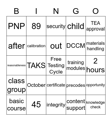 Campus Administrators LOVE State Testing Bingo Card