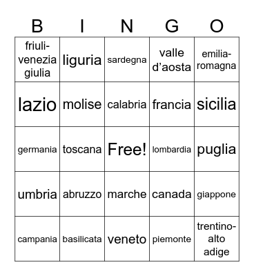 colonialismo angeliano Bingo Card