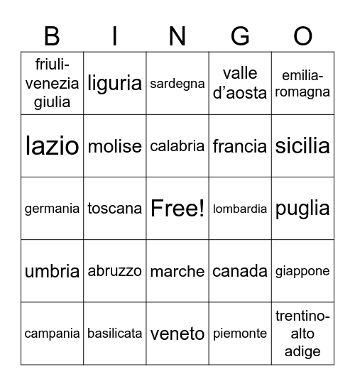 colonialismo angeliano Bingo Card