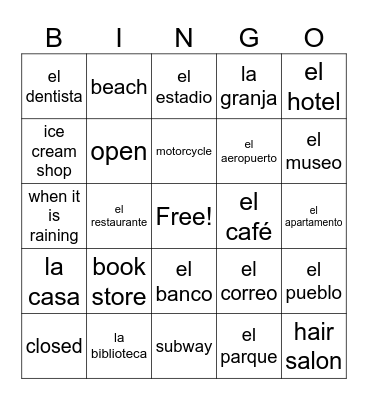 La Comunidad Bingo Card