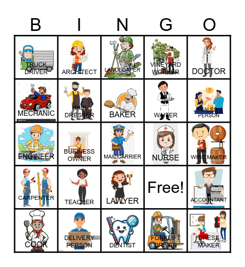 Jobs / BINGO Card