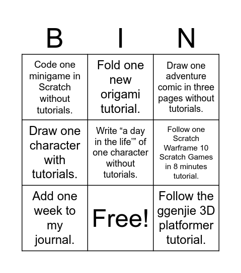 SPRING BREAK CHEEVOS Bingo Card