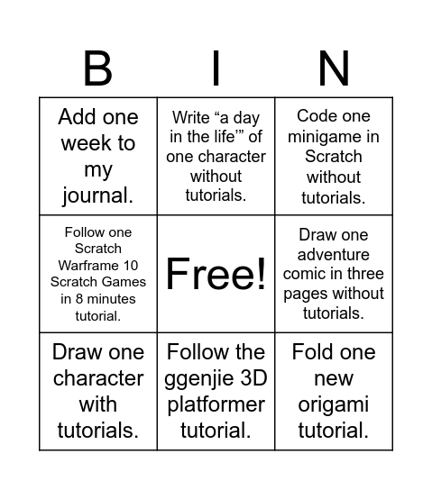 SPRING BREAK CHEEVOS Bingo Card