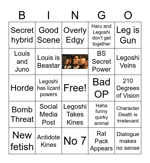 Beastars S4 Bingo Card