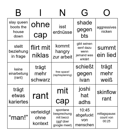 bingo v2 Bingo Card
