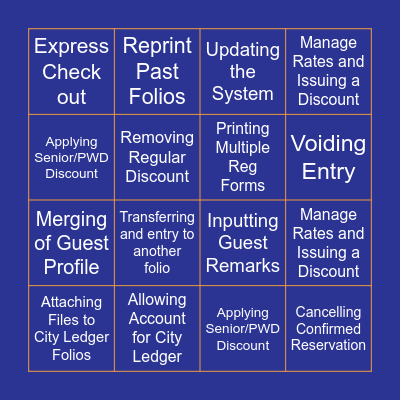 ChatBot: Self-Help BINGO Card