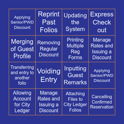 ChatBot: Self-Help BINGO Card
