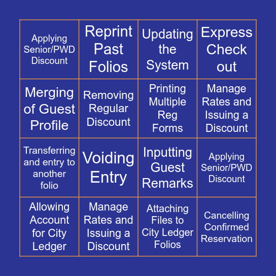 ChatBot: Self-Help BINGO Card