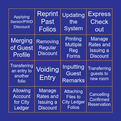 ChatBot: Self-Help BINGO Card