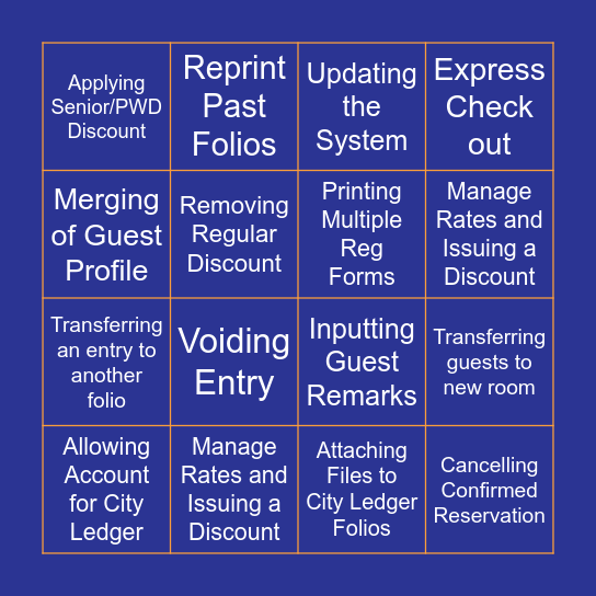 ChatBot: Self-Help BINGO Card
