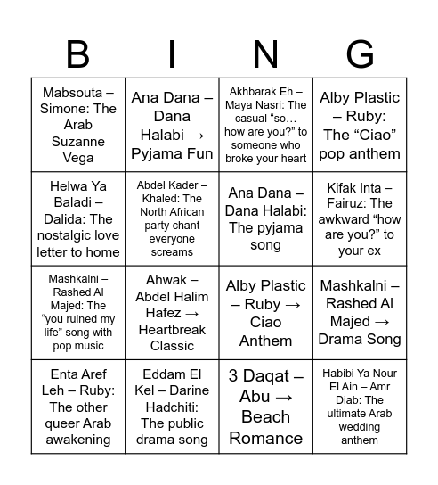 Queer Eid by Salma Zahore Bingo Card