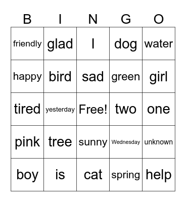 Bingo Card
