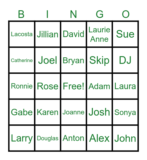 Lucky Bingo Card