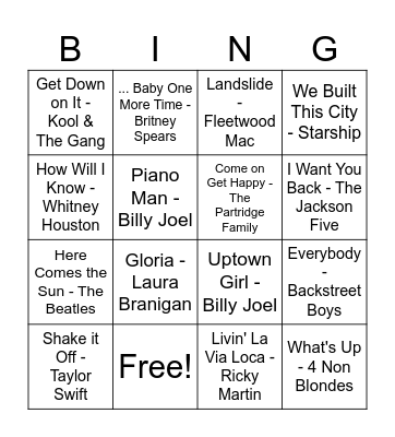 March Bingo Card