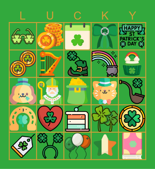 Lucky Duck Bingo Card
