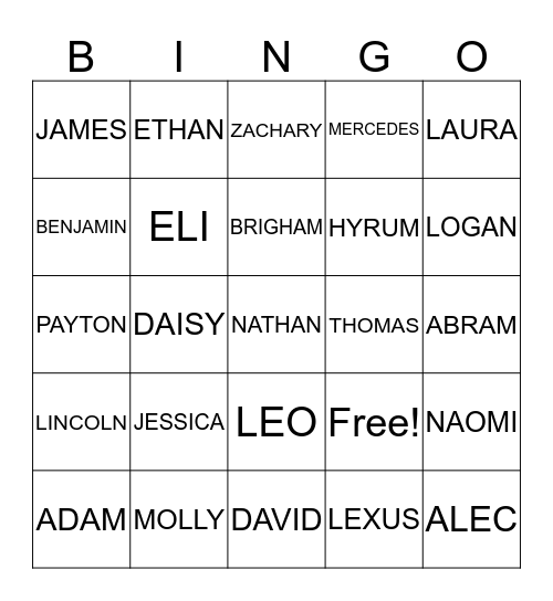 BIRTHDAY BINGO Card