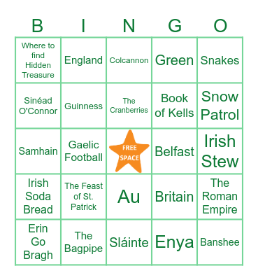 Jam Filled St. Patrick's Day TRIVIA Bingo! Bingo Card