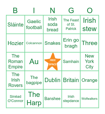Jam Filled St. Patrick's Day TRIVIA Bingo! Bingo Card