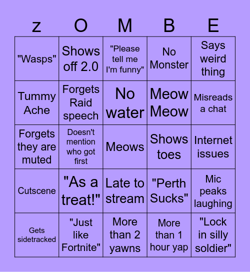 Card Maker Bingo Card