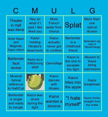 KAZUI Bingo Card